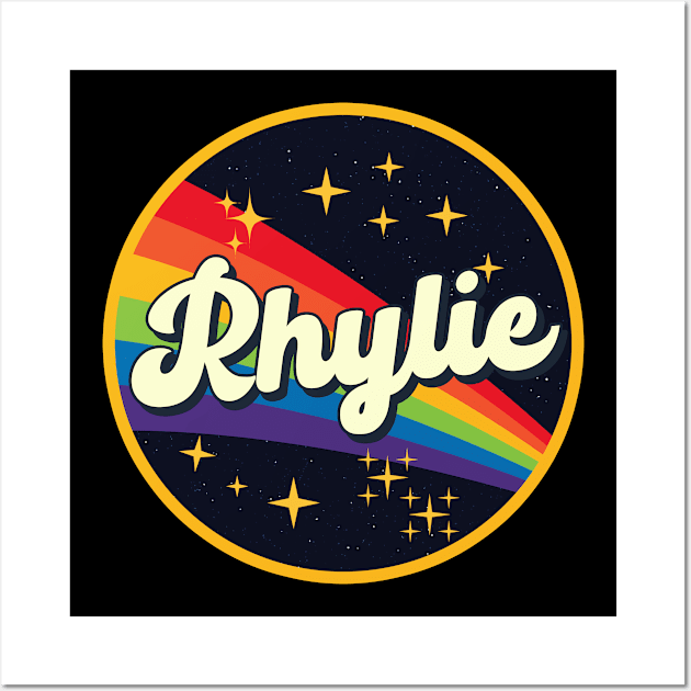 Rhylie // Rainbow In Space Vintage Style Wall Art by LMW Art